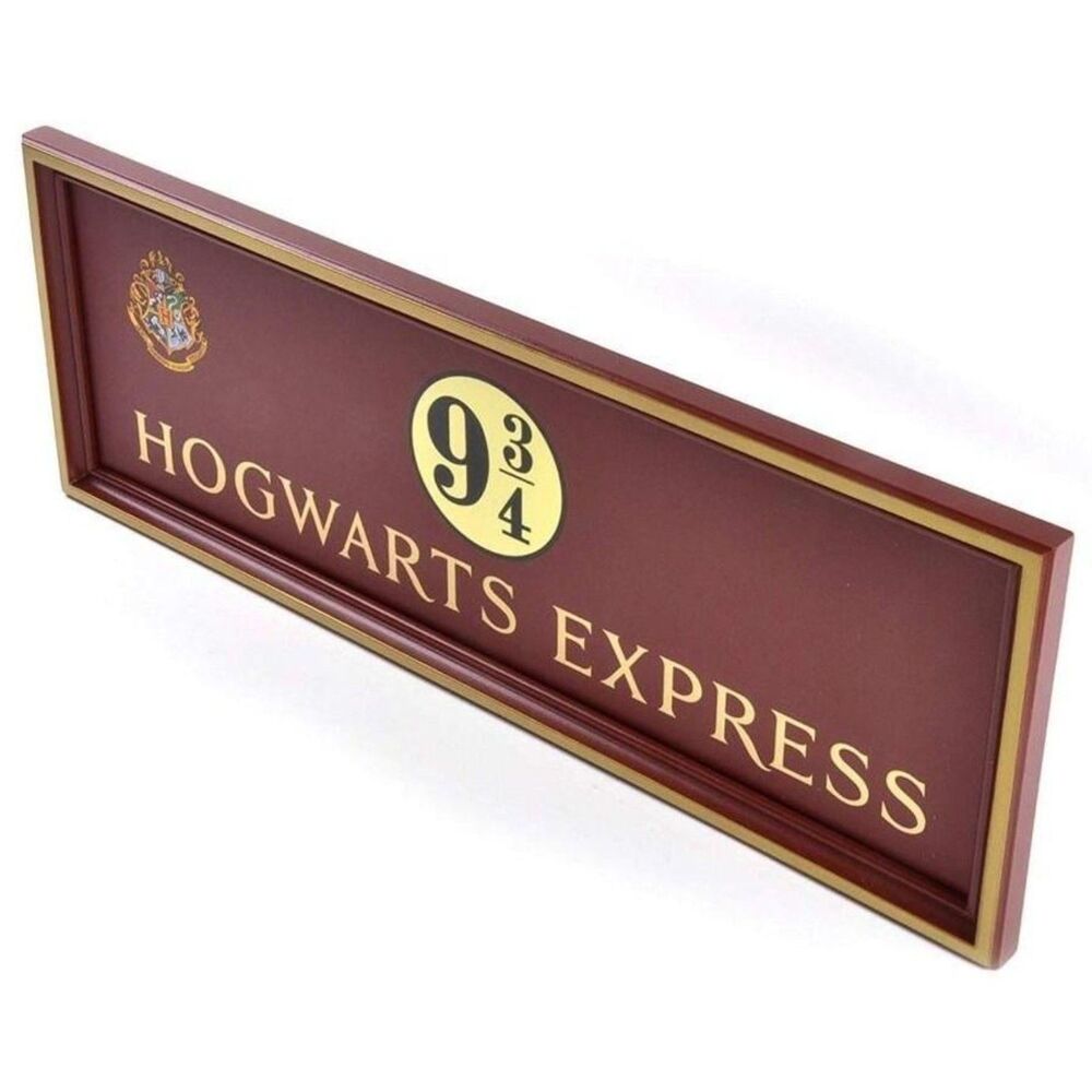 The Noble Collection Harry Potter Hogwarts Express Platform 9 3/4 Sign NIB